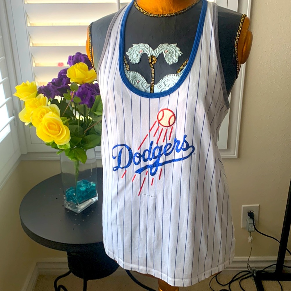 5th & Ocean Dodgers Razorback tank top